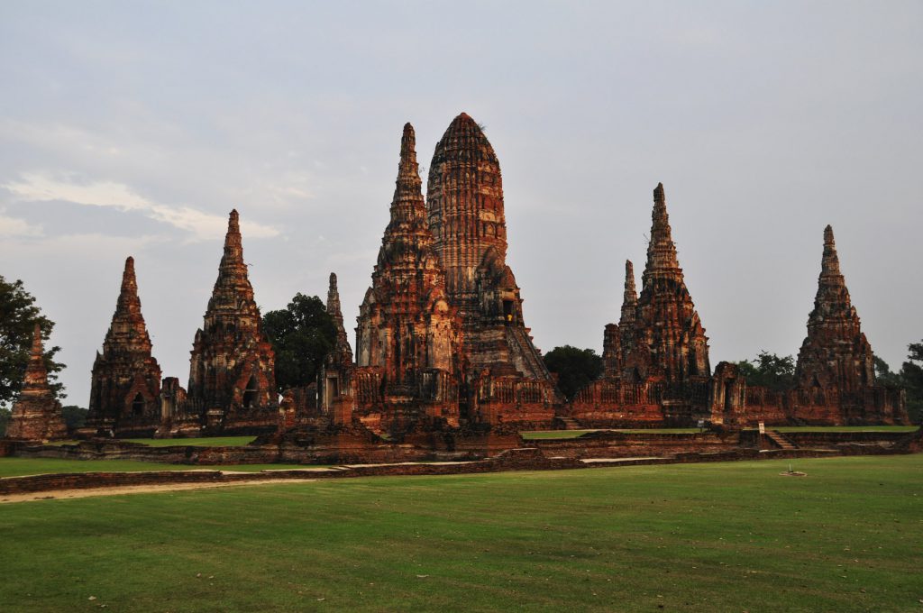 Wat Chai Wattanaram at sunset