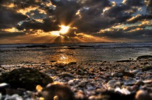 HDR Photo of a beach on Siesta Key in Sarasota, Florida