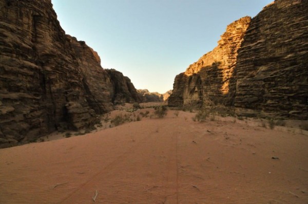 Wadi Rum, Jordan canyon