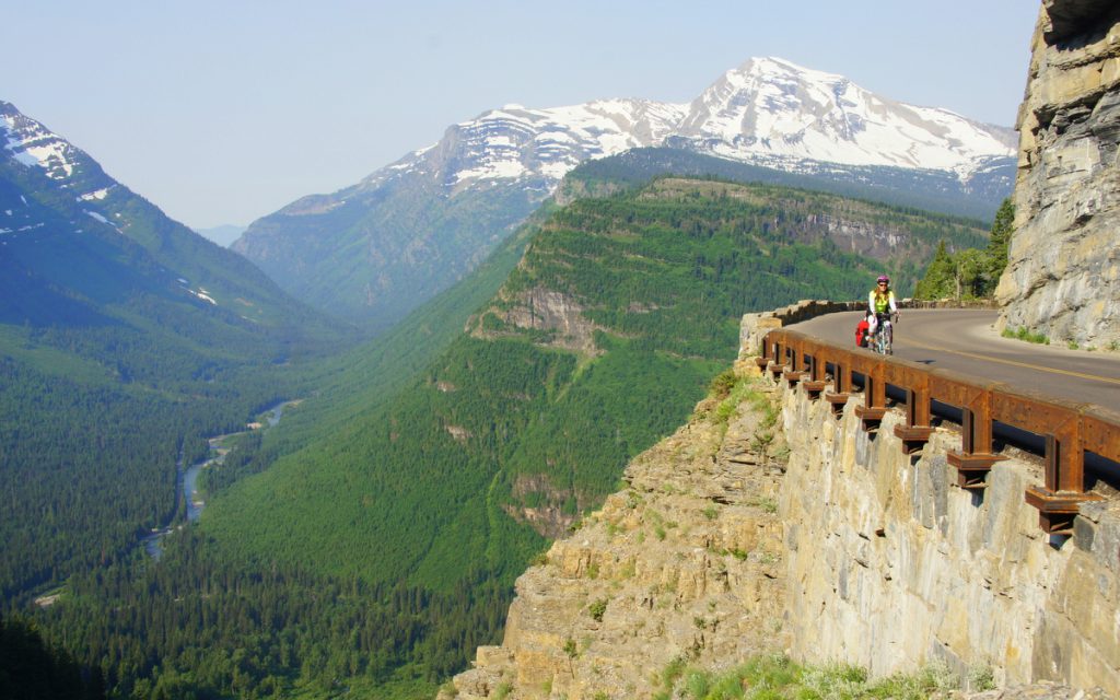 Biking in Glacier National Park