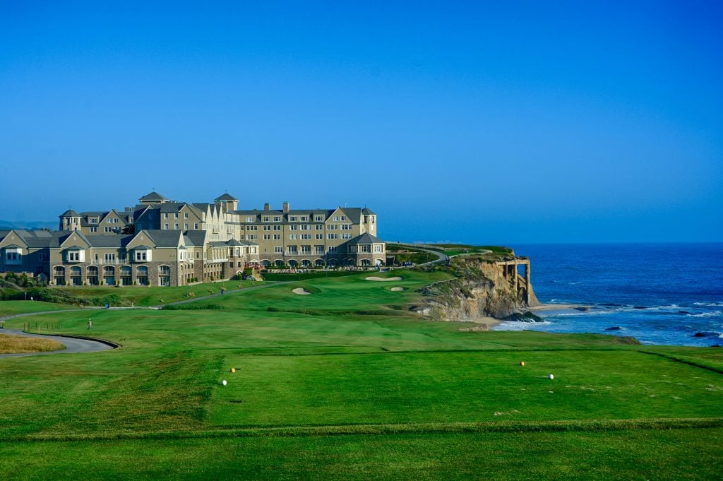How's that for a finishing hole? The Old Course at Half Moon Bay.