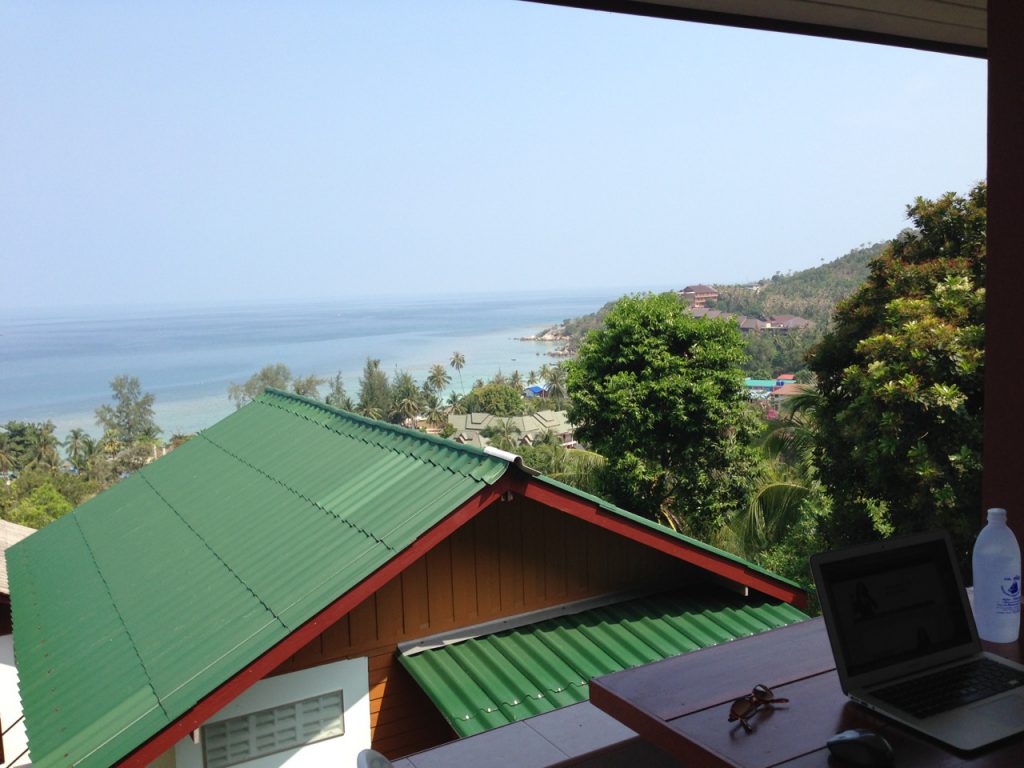 Sometimes it can be worth paying a bit more for a view :) - Koh Phangan, Thailand