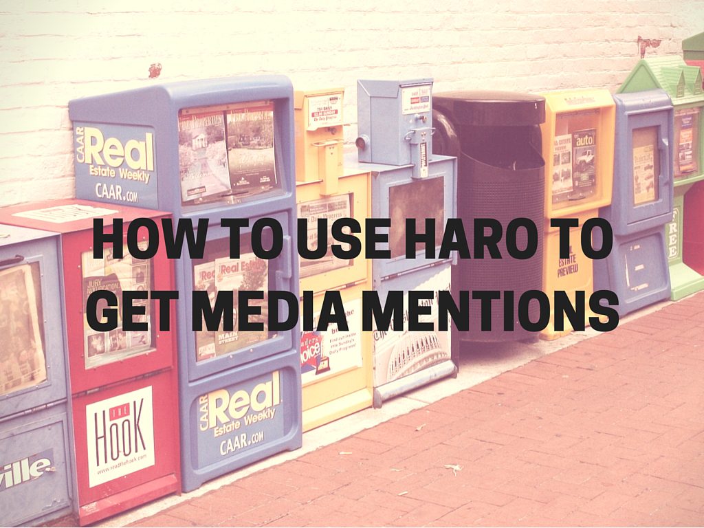 How to Use HARO help a reporter out