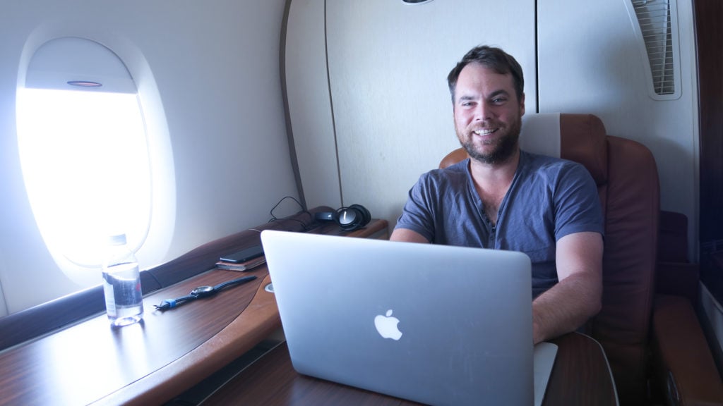 Sean Ogle on Singapore Airlines Suites Class