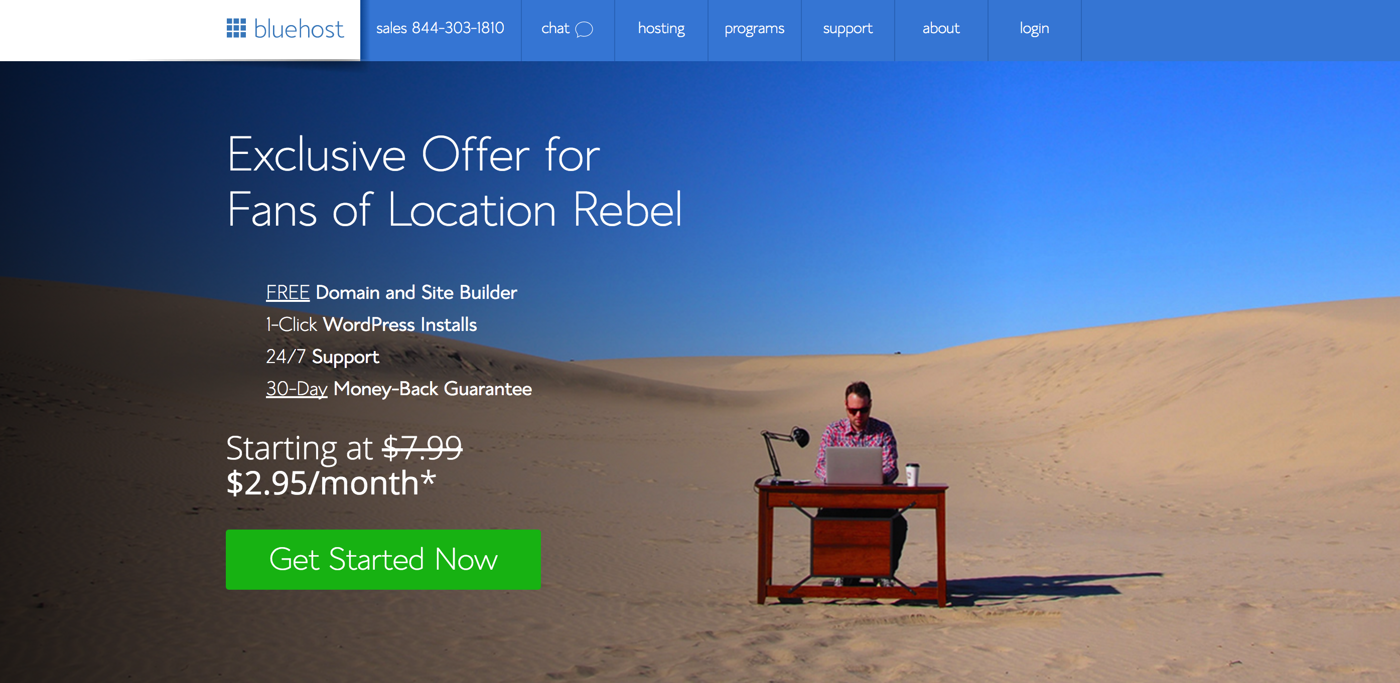 Best Hosting Service - Bluehost for Location Rebel Readers