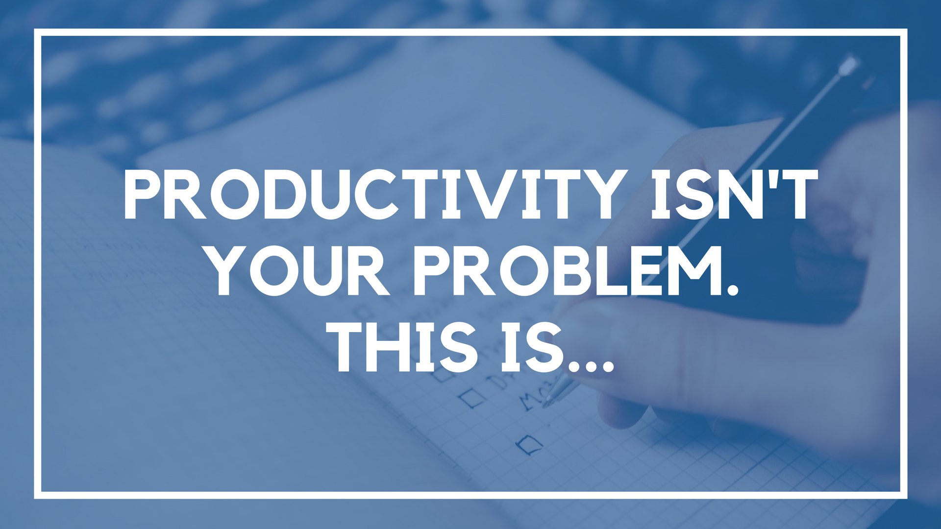 Productivity Isn’t the Problem. This Is…