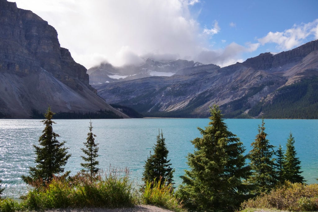 A mountain lake in Banff National Park.