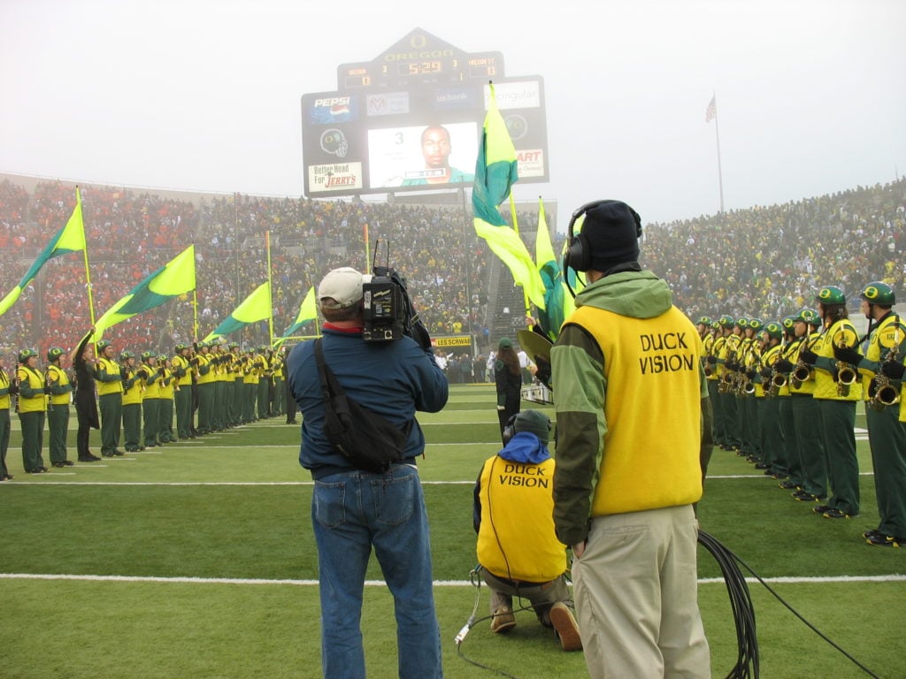 Duckvision at Autzen Stadium