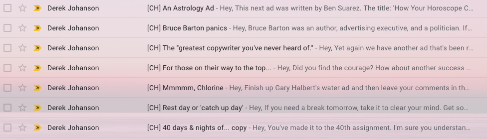 copyhour emails