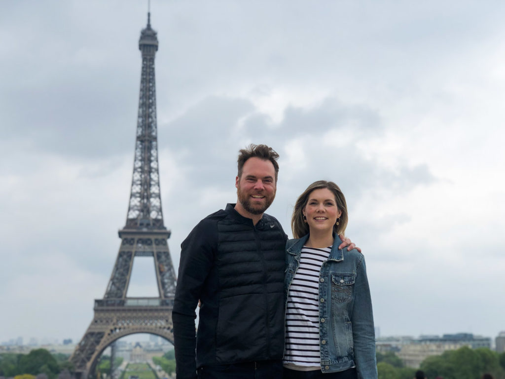 Courtney and Sean at Eiffel Tower