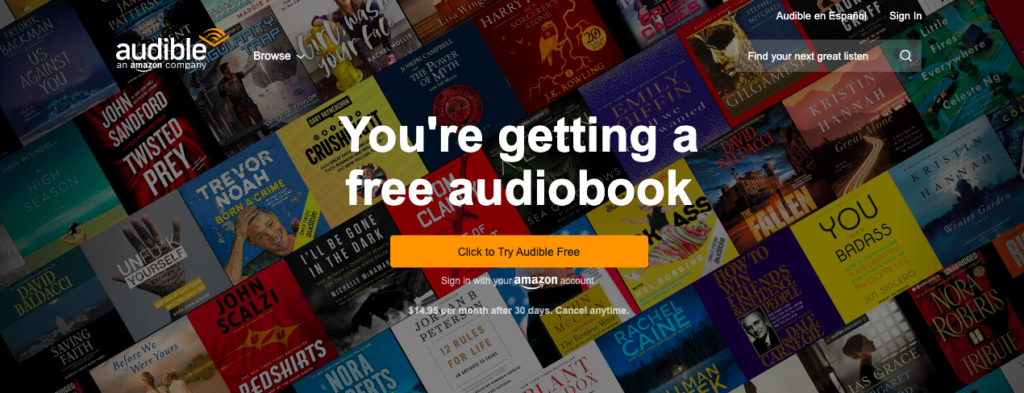 audible subscription best gifts for writers