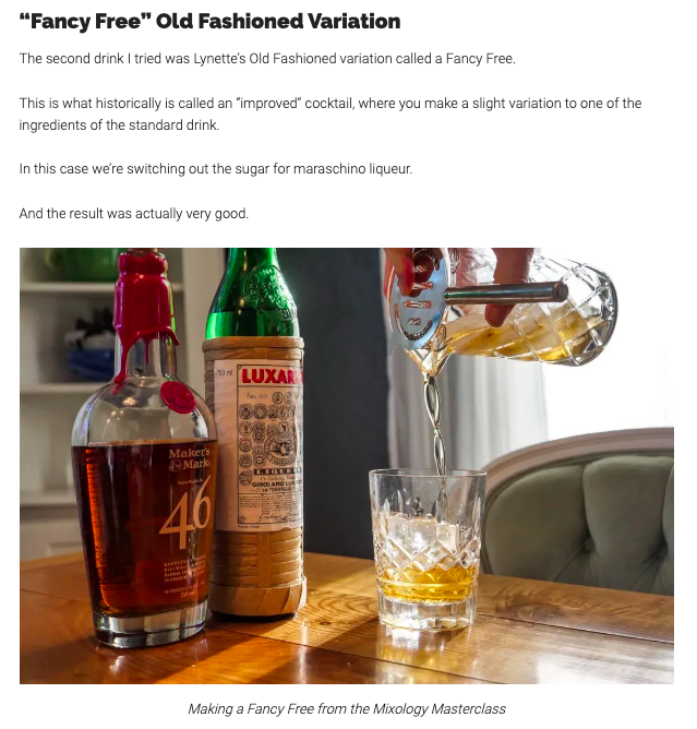 Fancy Free Old Fashioned