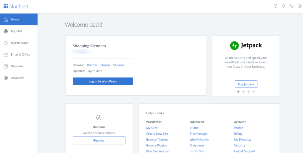 Bluehost Portal 1