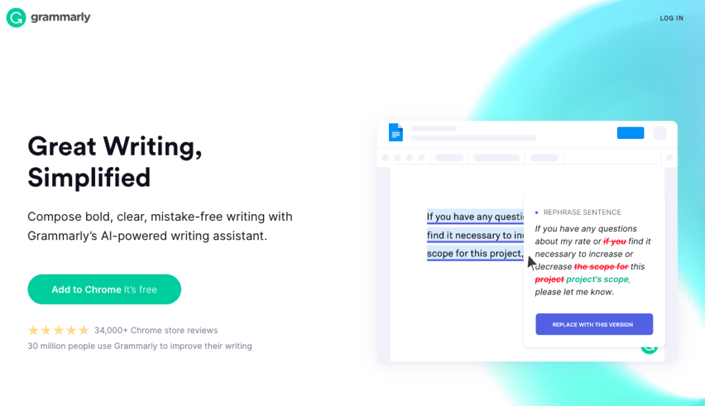 grammarly tools for writers