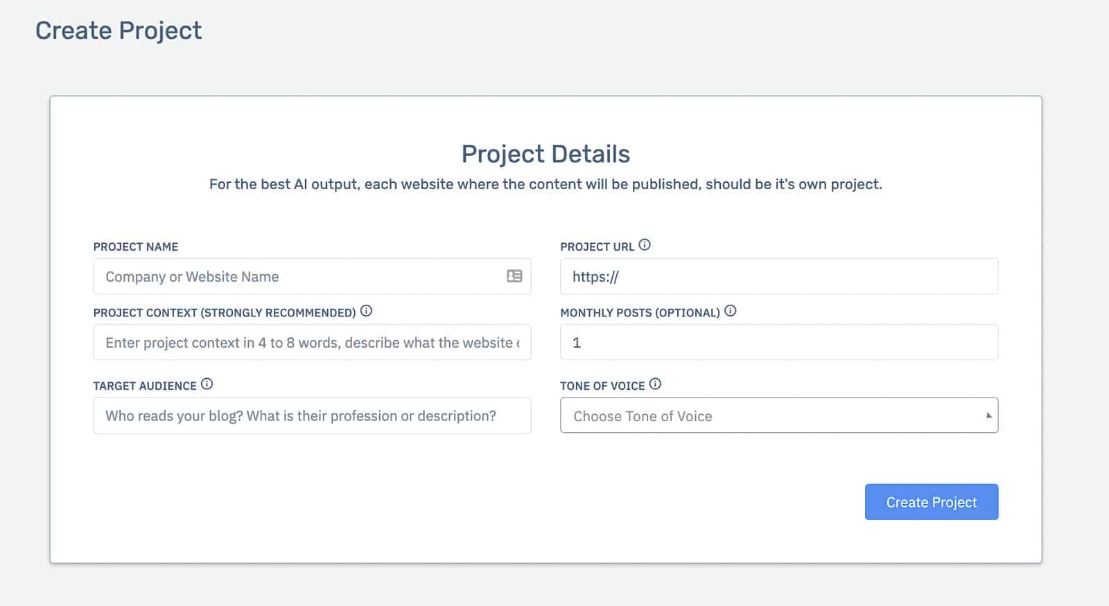 Content at Scale Project Details