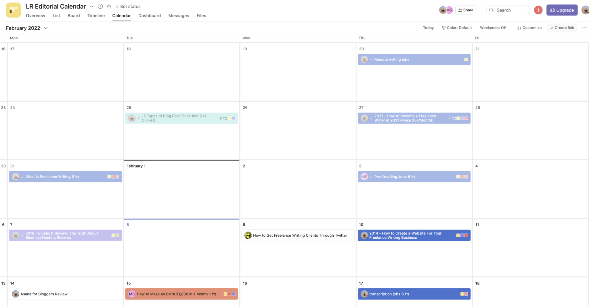 How to Use Asana Editorial Calendar