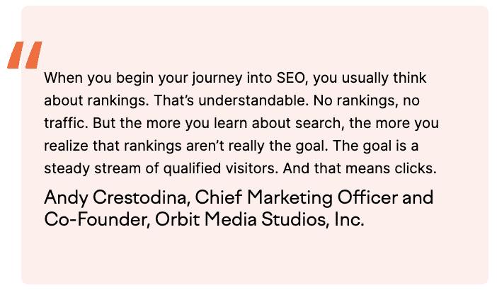 Andy Crestodina of Orbit Media quote semrush study